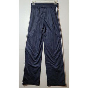 Athletic Joggers Pants Navy Blue & White w Side Zip Mesh Ankle Large By COCO